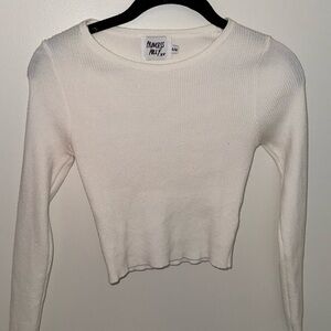 Princess Polly white thin sweater